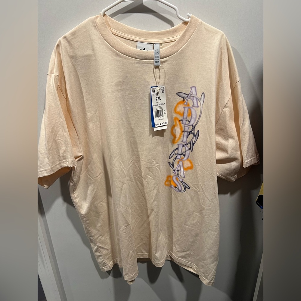 Adidas Floral Tshirt XXL